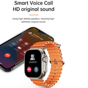 WS-E9 Ultra 2.2 inch IP67 Water-resistant Silicone Band Smart Watch, Support Heart Rate / NFC(Blue)