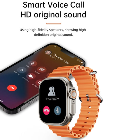 WS-E9 Ultra 2.2 inch IP67 Water-resistant Silicone Band Smart Watch, Support Heart Rate / NFC(Blue)
