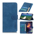 For iPhone 15 Plus KHAZNEH Retro Texture Leather Phone Case(Blue) - iPhone 15 Plus Cases by PMC TechLife | Online Shopping South Africa | PMC TechLife | Buy Now Pay Later Mobicred