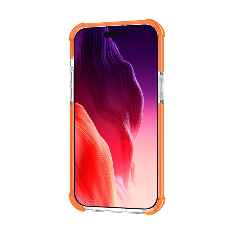 For iPhone 15 Pro Max Four-corner Shockproof TPU + Acrylic Phone Case(Orange)