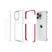 For iPhone 15 Pro Max Four-corner Shockproof TPU + Acrylic Phone Case(Brown)