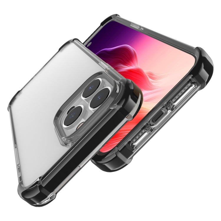 For iPhone 15 Pro Max Four-corner Shockproof TPU + Acrylic Phone Case(Black) - iPhone 15 Pro Max Cases by PMC TechLife | Online Shopping South Africa | PMC TechLife