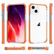 For iPhone 15 Plus Four-corner Shockproof TPU + Acrylic Phone Case(Orange)
