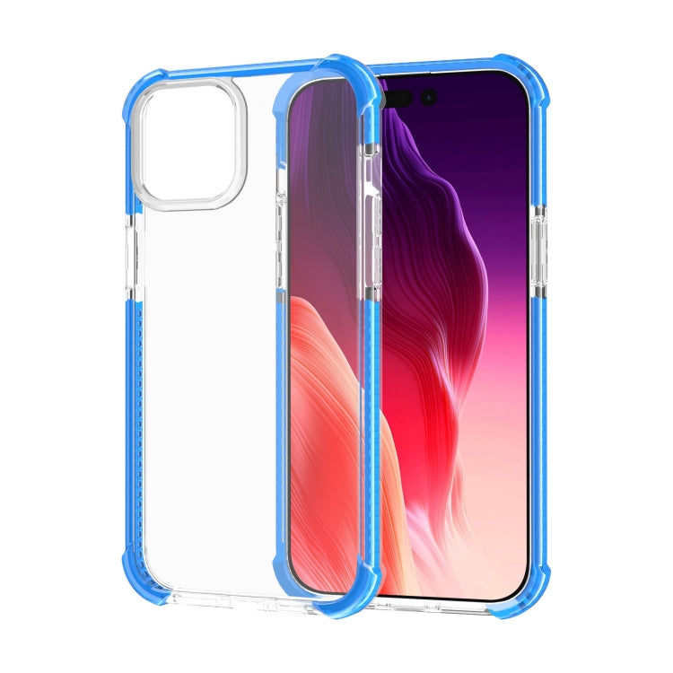 For iPhone 15 Plus Four-corner Shockproof TPU + Acrylic Phone Case(Blue) - iPhone 15 Plus Cases by PMC TechLife | Online Shopping South Africa | PMC TechLife