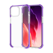 For iPhone 15 Four-corner Shockproof TPU + Acrylic Phone Case(Purple)
