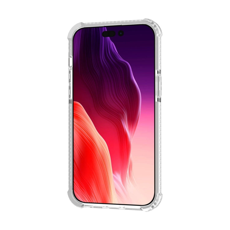 For iPhone 15 Four-corner Shockproof TPU + Acrylic Phone Case(Transparent)