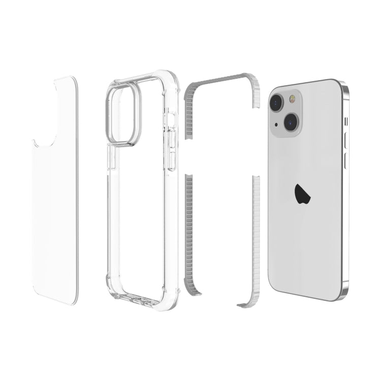 For iPhone 15 Four-corner Shockproof TPU + Acrylic Phone Case(Transparent)