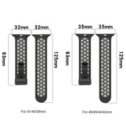 For Apple Watch 6 40mm Magnetic Buckle Silicone Watch Band(Black Blue)