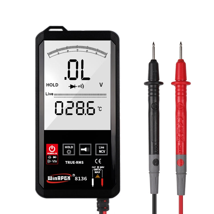 WinAPEX Smart Touch Screen Digital Multimeter, Model:8136 - free shipping - PMC TechLife - Order now!