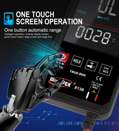WinAPEX Smart Touch Screen Digital Multimeter, Model:8138 - Digital Multimeter by WinAPEX | Online Shopping South Africa | PMC Jewellery | Buy Now Pay Later Mobicred