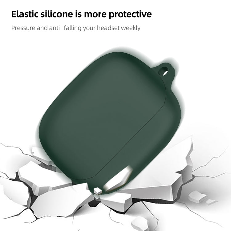 For Baseus Bowie M2s Wireless Earphone Silicone Protective Case(Dark Blue)