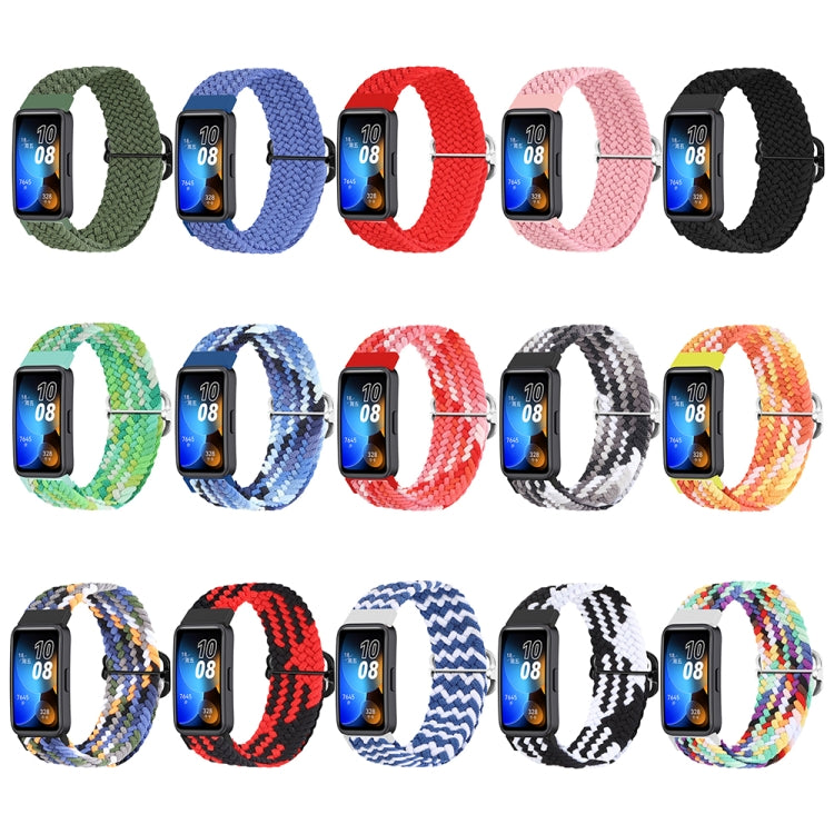 For Huawei Band 8 Nylon Braided Buckle Watch Band(Red) - Watch Bands by PMC TechLife | Online Shopping South Africa | PMC TechLife