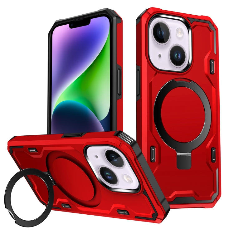 For iPhone 14 / 13 Patronus MagSafe Magnetic Holder Phone Case(Red) - free shipping - PMC TechLife - Order now!