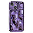For iPhone 14 Plus Electroplating Meteorite Texture TPU Phone Case(Purple) - free shipping - PMC TechLife - Order now!