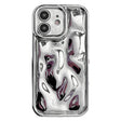 For iPhone 12 Electroplating Meteorite Texture TPU Phone Case(Silver) - free shipping - PMC TechLife - Order now!