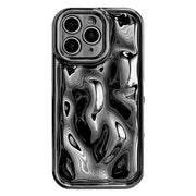 For iPhone 11 Pro Electroplating Meteorite Texture TPU Phone Case(Black)