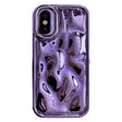 For iPhone XS Max Electroplating Meteorite Texture TPU Phone Case(Purple) - free shipping - PMC TechLife - Order now!