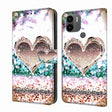 For Xiaomi Redmi A1+ / A2 / A2+ Crystal 3D Shockproof Protective Leather Phone Case(Pink Diamond Heart) - free shipping - PMC TechLife - Order now!