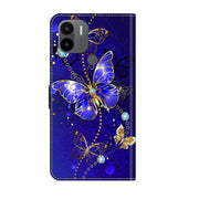 For Xiaomi Redmi A1+ / A2 / A2+ Crystal 3D Shockproof Protective Leather Phone Case(Diamond Butterfly)