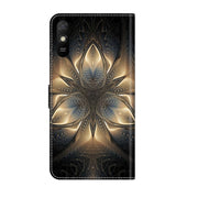 For Xiaomi Redmi 9A Crystal 3D Shockproof Protective Leather Phone Case(Luminous Building)