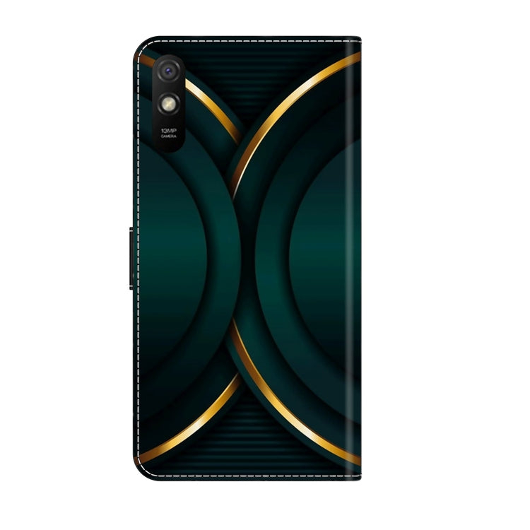 For Xiaomi Redmi 9A Crystal 3D Shockproof Protective Leather Phone Case(Gold Outline) - free shipping - PMC TechLife - Order now!