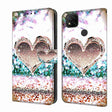 For Xiaomi Redmi 9C Crystal 3D Shockproof Protective Leather Phone Case(Pink Diamond Heart) - free shipping - PMC TechLife - Order now!