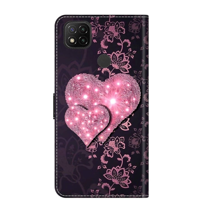 For Xiaomi Redmi 9C Crystal 3D Shockproof Protective Leather Phone Case(Lace Love) - free shipping - PMC TechLife - Order now!
