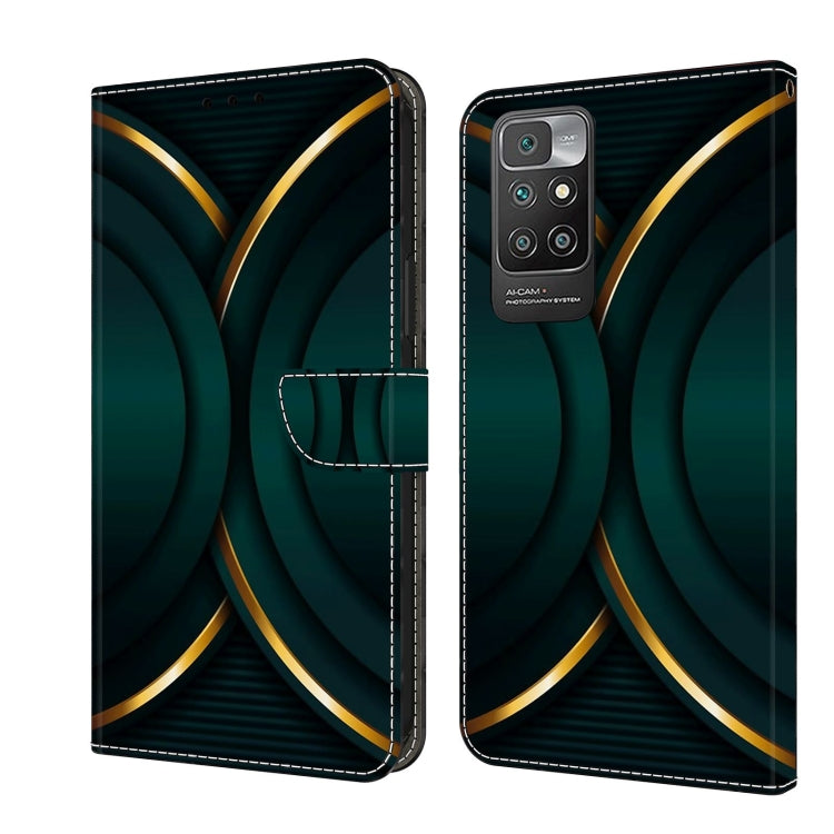 For Xiaomi Redmi 10 Crystal 3D Shockproof Protective Leather Phone Case(Gold Outline) - free shipping - PMC TechLife - Order now!