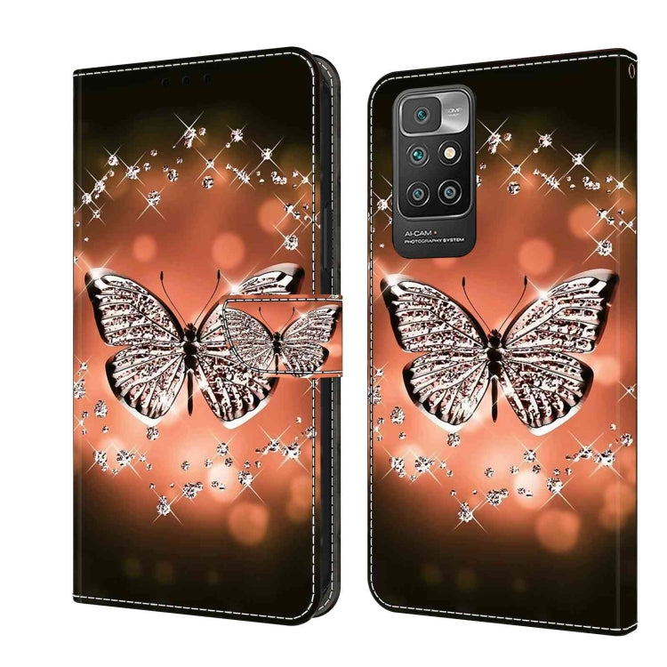For Xiaomi Redmi 10 Crystal 3D Shockproof Protective Leather Phone Case(Crystal Butterfly) - free shipping - PMC TechLife - Order now!