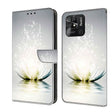 For Xiaomi Redmi 10C Crystal 3D Shockproof Protective Leather Phone Case(Light Lotus) - free shipping - PMC TechLife - Order now!