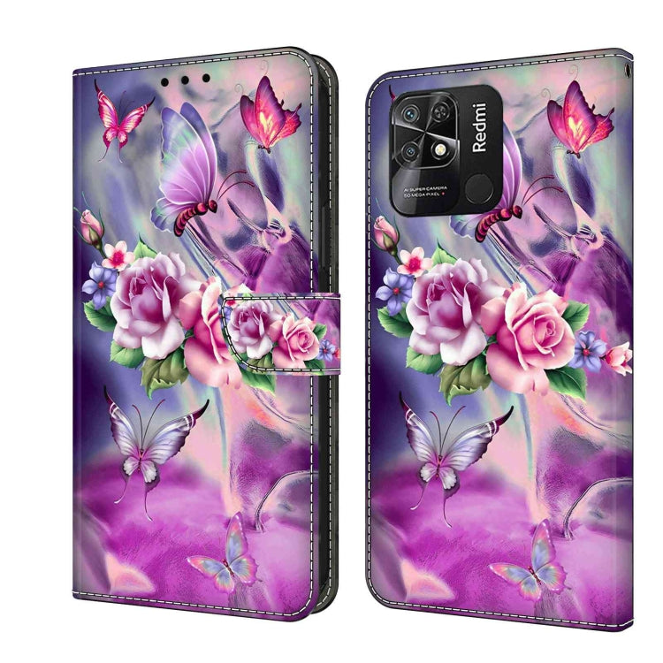 For Xiaomi Redmi 10C Crystal 3D Shockproof Protective Leather Phone Case(Butterfly) - free shipping - PMC TechLife - Order now!