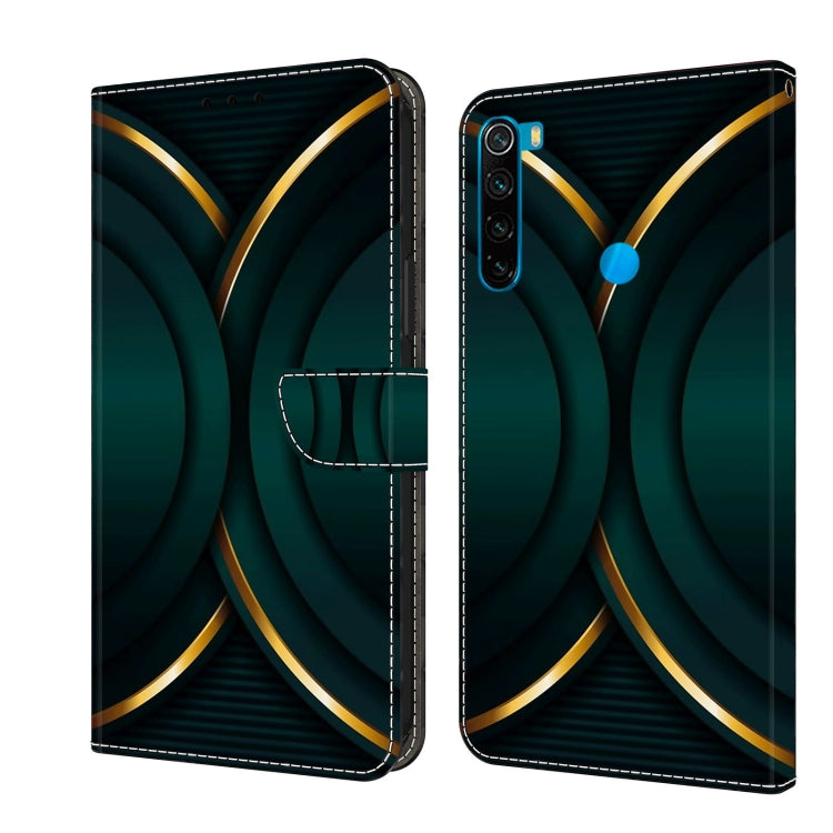 For Xiaomi Redmi Note 8 Crystal 3D Shockproof Protective Leather Phone Case(Gold Outline) - free shipping - PMC TechLife - Order now!