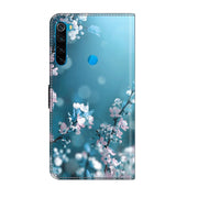 For Xiaomi Redmi Note 8 Crystal 3D Shockproof Protective Leather Phone Case(Plum Flower)
