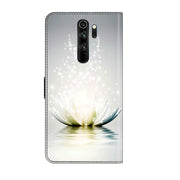 For Xiaomi Redmi Note 8 Pro Crystal 3D Shockproof Protective Leather Phone Case(Light Lotus)