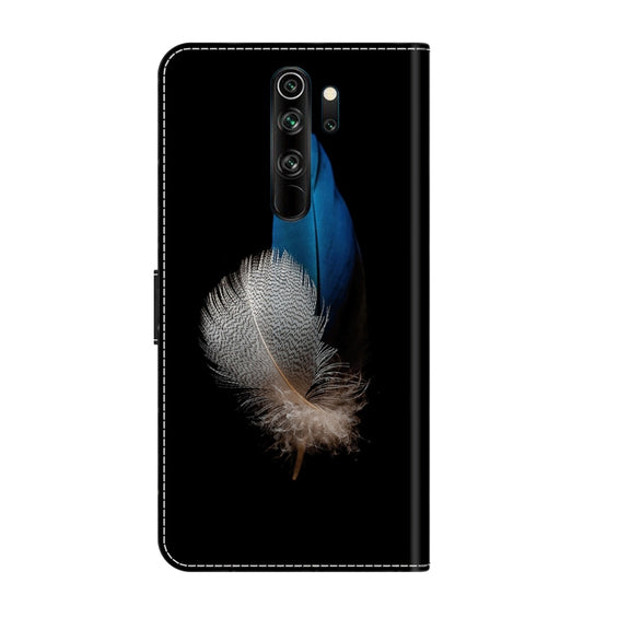 For Xiaomi Redmi Note 8 Pro Crystal 3D Shockproof Protective Leather Phone Case(Two Branches)