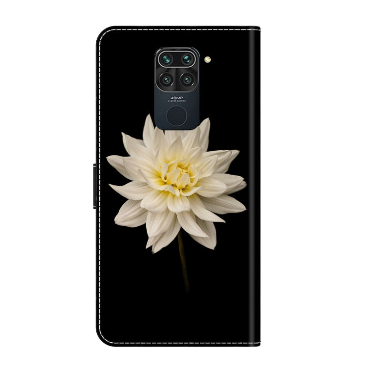 For Xiaomi Redmi Note 9 Crystal 3D Shockproof Protective Leather Phone Case(White Flower) - free shipping - PMC TechLife - Order now!