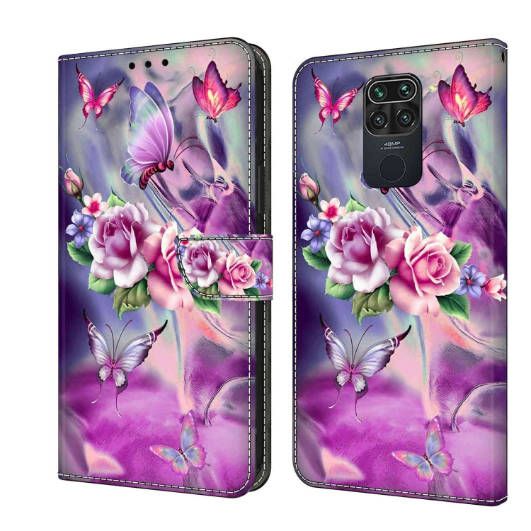 For Xiaomi Redmi Note 9 Crystal 3D Shockproof Protective Leather Phone Case(Butterfly) - free shipping - PMC TechLife - Order now!