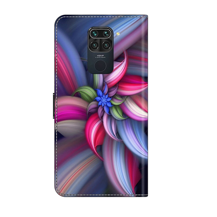 For Xiaomi Redmi Note 9 Crystal 3D Shockproof Protective Leather Phone Case(Colorful Flower) - free shipping - PMC TechLife - Order now!