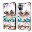 For Xiaomi Redmi Note 10 4G Crystal 3D Shockproof Protective Leather Phone Case(Pink Diamond Heart) - free shipping - PMC TechLife - Order now!