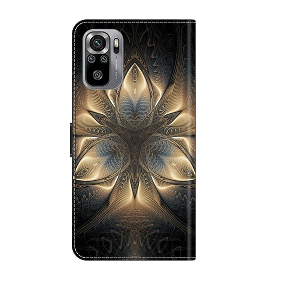 For Xiaomi Redmi Note 10 4G Crystal 3D Shockproof Protective Leather Phone Case(Luminous Building)