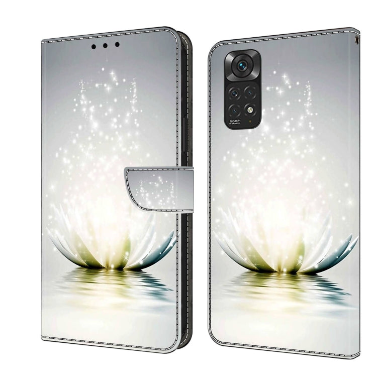 For Xiaomi Redmi Note 11 Global Crystal 3D Shockproof Protective Leather Phone Case(Light Lotus) - free shipping - PMC TechLife - Order now!