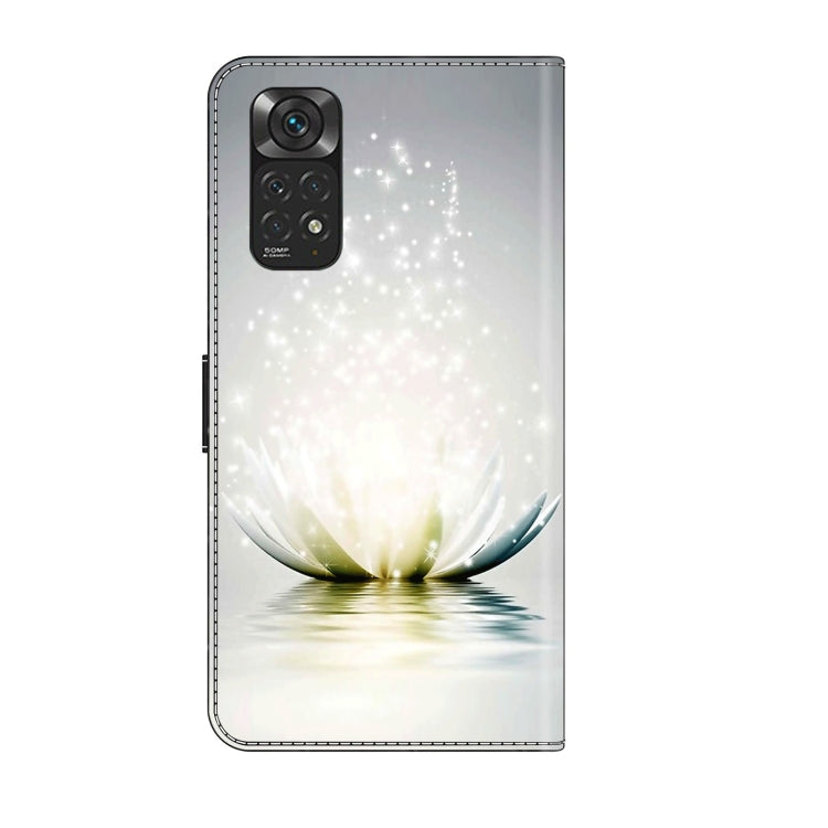 For Xiaomi Redmi Note 11 Global Crystal 3D Shockproof Protective Leather Phone Case(Light Lotus) - free shipping - PMC TechLife - Order now!