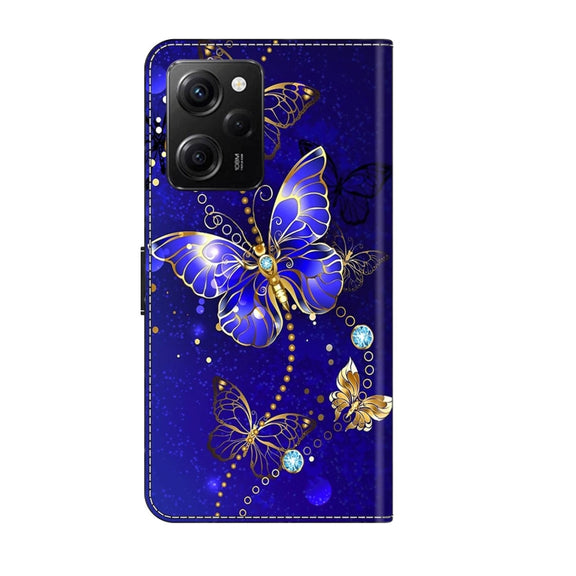 For Xiaomi Redmi Note 12 Pro Global Crystal 3D Shockproof Protective Leather Phone Case(Diamond Butterfly)