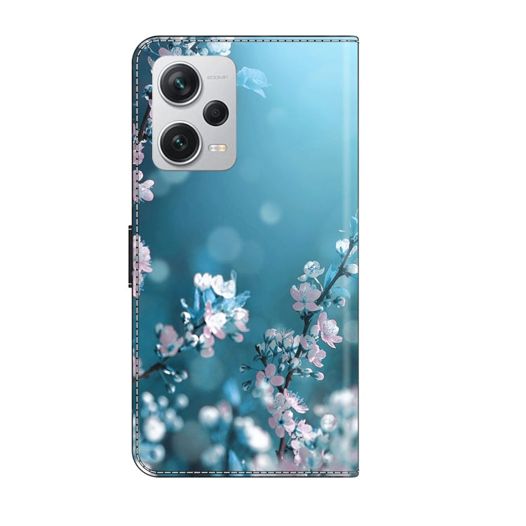 For Xiaomi Redmi Note 12 Pro+ Crystal 3D Shockproof Protective Leather Phone Case(Plum Flower) - free shipping - PMC TechLife - Order now!