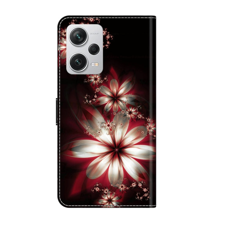 For Xiaomi Redmi Note 12 Pro+ Crystal 3D Shockproof Protective Leather Phone Case(Fantastic Flower) - free shipping - PMC TechLife - Order now!