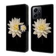 For Xiaomi Redmi Note 12 4G Crystal 3D Shockproof Protective Leather Phone Case(White Flower) - free shipping - PMC TechLife - Order now!