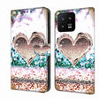 For Xiaomi 13 Crystal 3D Shockproof Protective Leather Phone Case(Pink Diamond Heart) - free shipping - PMC TechLife - Order now!