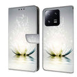 For Xiaomi 13 Pro Crystal 3D Shockproof Protective Leather Phone Case(Light Lotus) - free shipping - PMC TechLife - Order now!