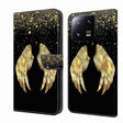 For Xiaomi 13 Pro Crystal 3D Shockproof Protective Leather Phone Case(Golden Wings) - free shipping - PMC TechLife - Order now!