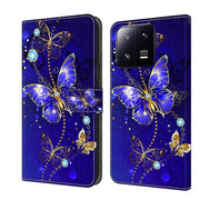 For Xiaomi 13 Pro Crystal 3D Shockproof Protective Leather Phone Case(Diamond Butterfly)